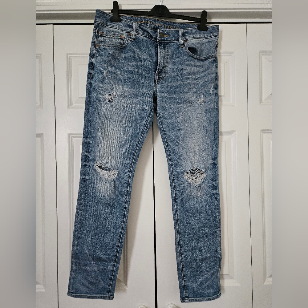 American Eagle Outfitters Distressed Denim Slim Jeans